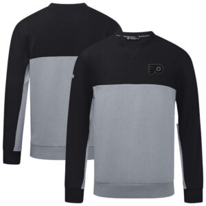 Men's Levelwear Black/Gray Philadelphia Flyers Legacy Nightfall Pullover Sweatshirt