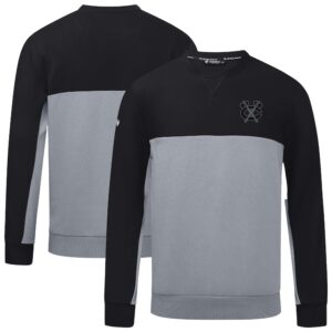 Men's Levelwear Black/Gray Chicago Blackhawks Legacy Nightfall Pullover Sweatshirt