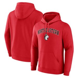Men's Red Northeastern Huskies Campus Pullover Hoodie