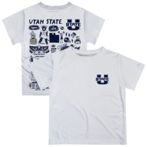 Toddler Vive La Fete  White Utah State Aggies Impressions Artwork T-Shirt