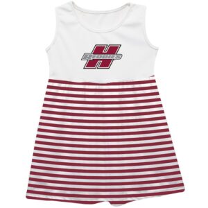 Girls Infant Vive La Fete  Maroon Henderson State Reddies Striped Tank Top Dress