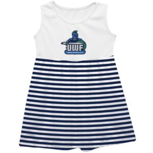 Girls Youth Vive La Fete  Navy West Florida Argonauts Striped Tank Top Dress