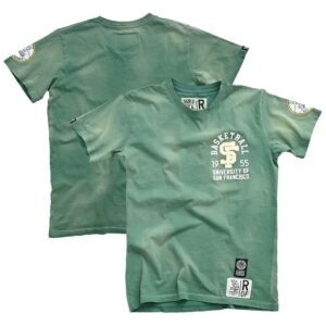 Men's Roots of Fight Bill Russell Green San Francisco Dons 1955 NCAA Men's Basketball National Champions T-Shirt