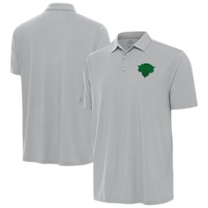 Men's Antigua Gray New York Knicks St. Patrick's Day Era Polo