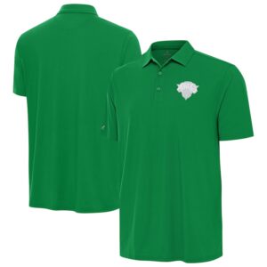 Men's Antigua Kelly Green New York Knicks St. Patrick's Day Era Polo