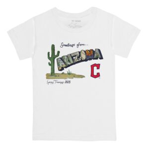 Infant Tiny Turnip White Cleveland Guardians Spring Training 2025 T-Shirt