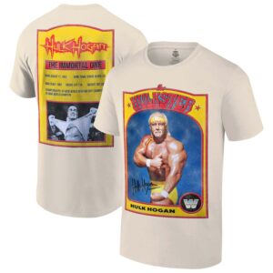 Men's Ripple Junction Tan Hulk Hogan Hulkster Vintage Sports Card T-Shirt