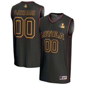 Men's GameDay Greats  Black Loyola Chicago Ramblers NIL Pick-A-Player Lightweight Men's Basketball Fashion Jersey