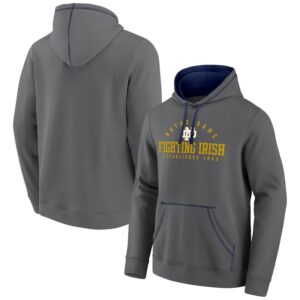 Men's Fanatics Gray Notre Dame Fighting Irish Toppler Fleece Pullover Hoodie