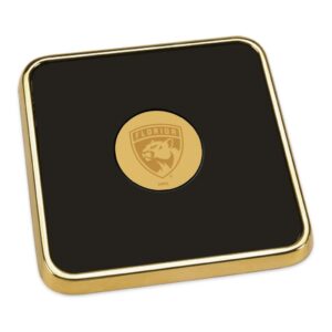 Gold Florida Panthers Square Coaster