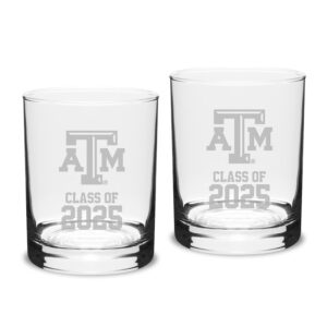 Texas A&M Aggies Class of 2025 Two-Piece 14oz. Classic Double Old-Fashioned Glass Set
