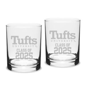 Tufts University Jumbos Class of 2025 Two-Piece 14oz. Classic Double Old-Fashioned Glass Set
