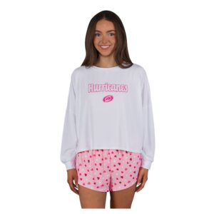 Women's Concepts Sport Carolina Hurricanes Lyric Long Sleeve Top & Shorts Set