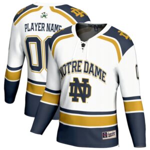 Youth GameDay Greats  White Notre Dame Fighting Irish Lightweight Hockey NIL Pick-a-Player Fashion Jersey