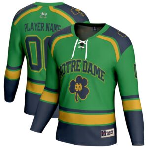 Youth GameDay Greats  Green Notre Dame Fighting Irish Lightweight Hockey NIL Pick-a-Player Fashion Jersey