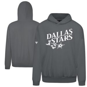Men's Levelwear  Gray Dallas Stars St. Patrick's Day Contact Boots Pullover Hoodie
