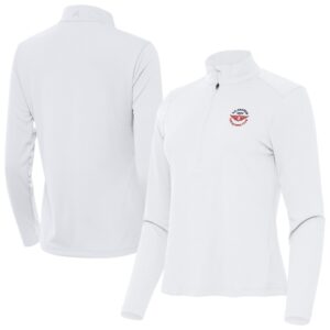 Women's 2025 U.S. Amateur Antigua White Tribute Half-Zip Jacket