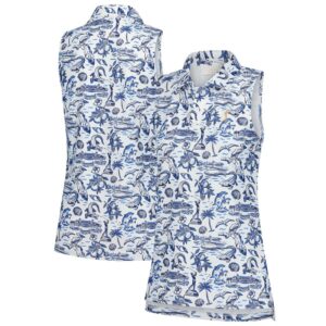 Women's Smith & Quinn  White THE PLAYERS Florida Icon Alice Sleeveless Polo