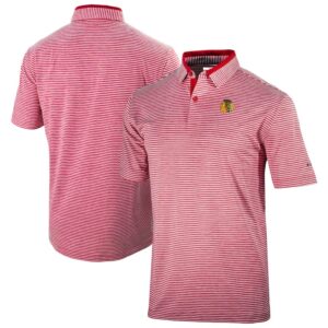 Men's Columbia  Red Chicago Blackhawks Golden Hills Omni-Wick Polo