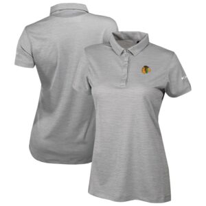 Women's Columbia  Gray Chicago Blackhawks Omni-Wick Set II Polo