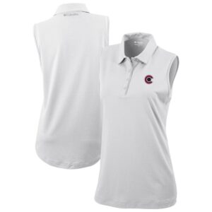 Women's Columbia  White Colorado Avalanche Tend the Ball Omni-Wick Tank Top