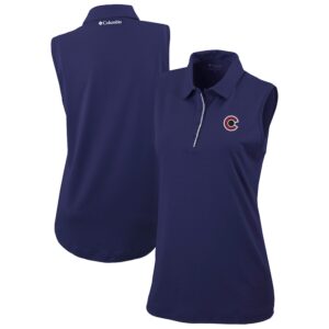 Women's Columbia  Navy Colorado Avalanche Tend the Ball Omni-Wick Tank Top