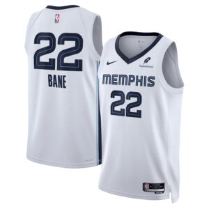Unisex Nike Desmond Bane White Memphis Grizzlies Swingman Badge Player Jersey - Association Edition