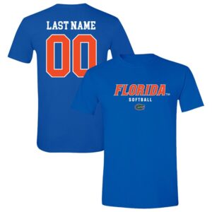 Unisex  Royal Florida Gators NIL Pick-A-Player Softball Shirsey T-Shirt