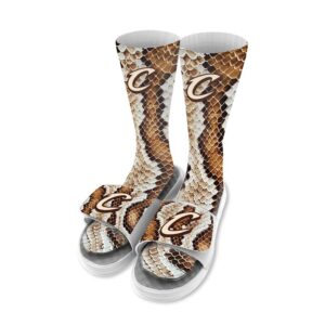 Youth ISlide  Cleveland Cavaliers Year Of The Snake Socks and Slide Sandals Bundle