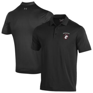 Men's Under Armour  Black Northeastern Huskies Performance Playoff Polo