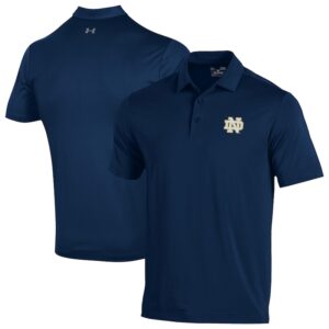Men's Under Armour  Navy Notre Dame Fighting Irish Performance Playoff Polo