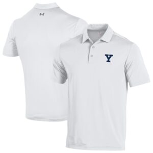 Men's Under Armour  White Yale Bulldogs Performance Playoff Polo