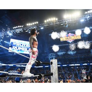 Jey Uso WWE Unsigned 2025 Royal Rumble Point Photograph