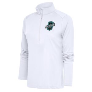 Women's Antigua  White Colorado Springs Switchbacks FC Tribute Half-Zip Pullover