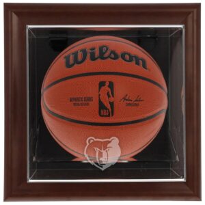Memphis Grizzlies Framed Brown Wall-Mountable Team Logo Basketball Display Case