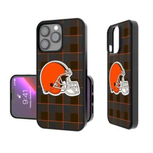Cleveland Browns iPhone Plaid Design Bump Case