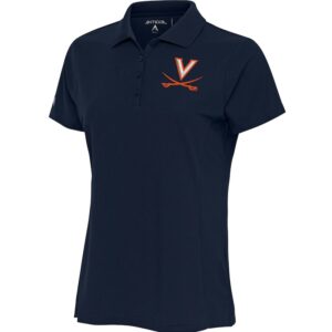Women's Antigua Navy Virginia Cavaliers Legacy Pique Polo