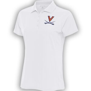 Women's Antigua White Virginia Cavaliers Legacy Pique Polo