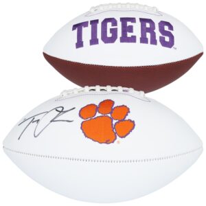 Trevor Lawrence Clemson Tigers Autographed White Panel Football