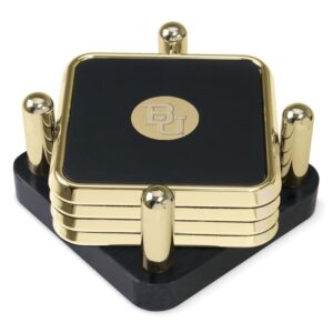 Baylor Bears Gold 4-Piece Square Coaster Set
