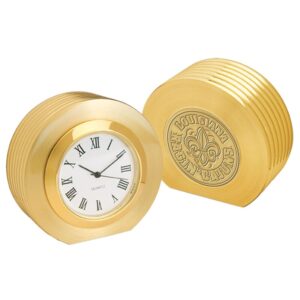 Gold Louisiana Ragin' Cajuns Presidential II Desk Clock