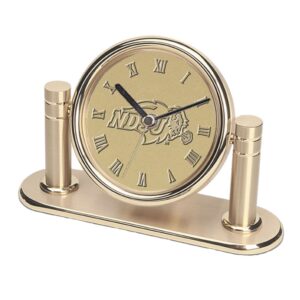 Gold NDSU Bison Arcadia Desk Clock