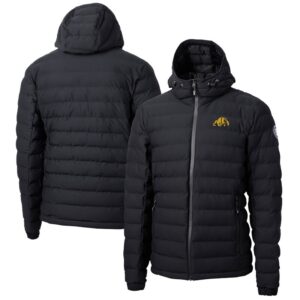 Men's Cutter & Buck  Black Bowie State Bulldogs Mission Ridge Repreve Eco Insulated Puffer Full-Zip Jacket