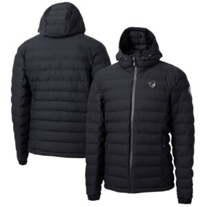 Men's Cutter & Buck  Black Seton Hall Pirates Mission Ridge Repreve Eco Insulated Puffer Full-Zip Jacket