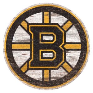 Boston Bruins 24'' x 24'' Distressed Logo Cutout Sign