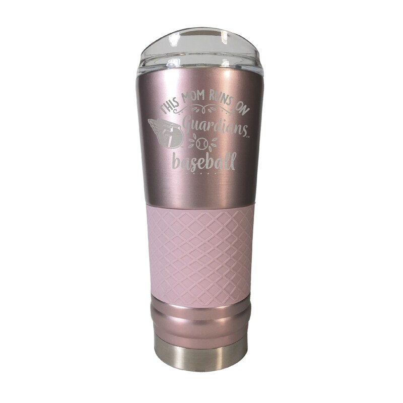Cleveland Guardians 24oz. This Mom Rose Gold Draft Tumbler
