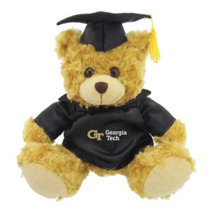 Black/Brown Georgia Tech Yellow Jackets 12'' Graduation Plush Bear