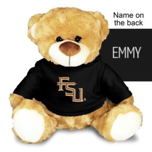 Chad & Jake Black Florida State Seminoles Personalized 10'' Team Plush Bear