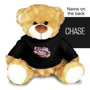 Chad & Jake Black LSU Tigers Personalized 10'' Plush Bear