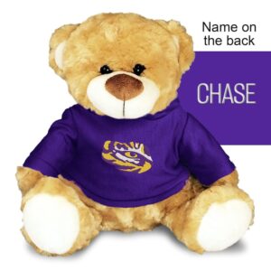 Chad & Jake Purple LSU Tigers Personalized 10'' Plush Bear